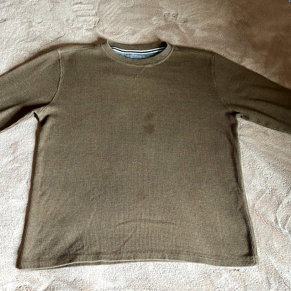 Members Mark Brown Thermal Pullover Sweater